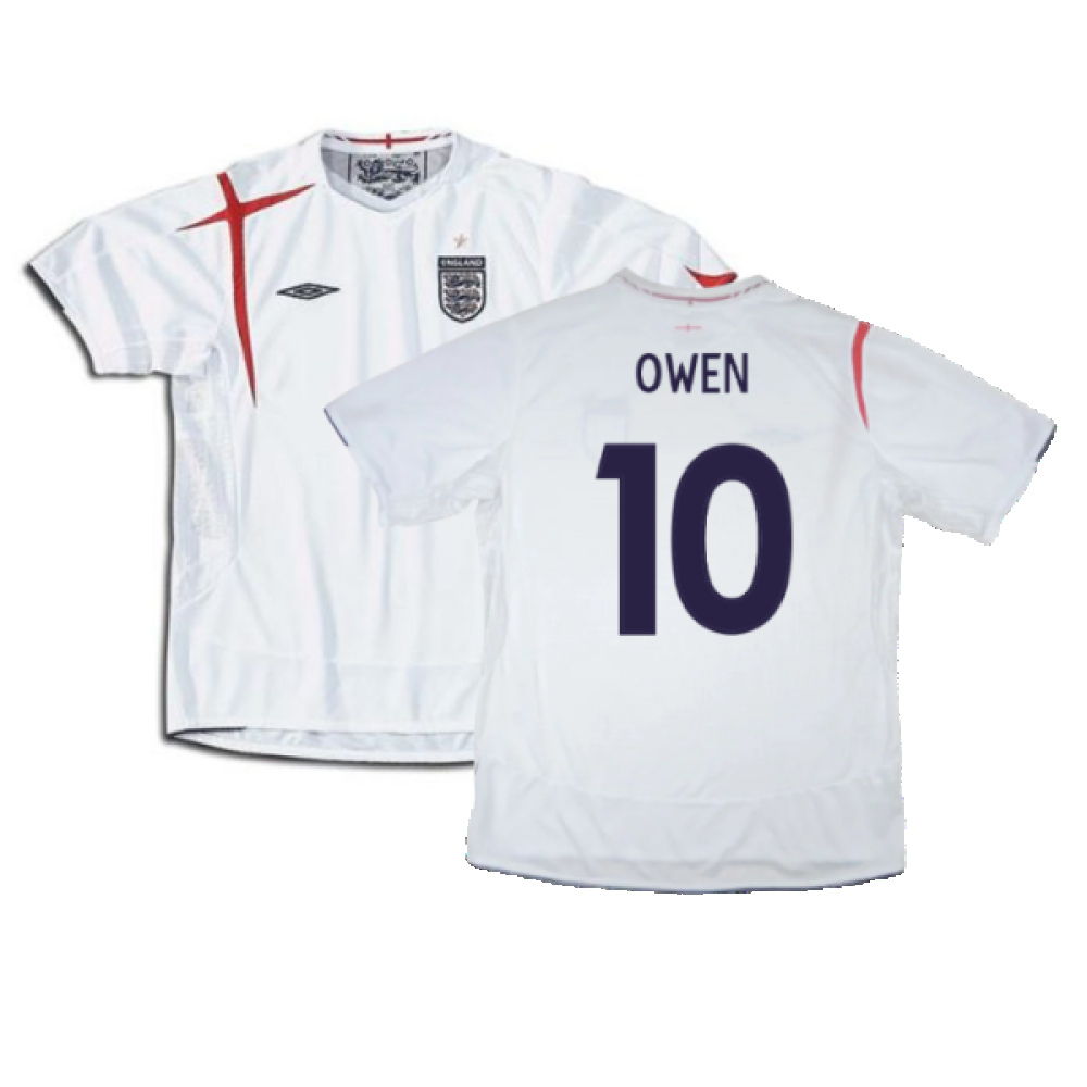 England 2005-2007 Home Shirt (XXL) (Very Good) (Very Good) (OWEN 10)_0