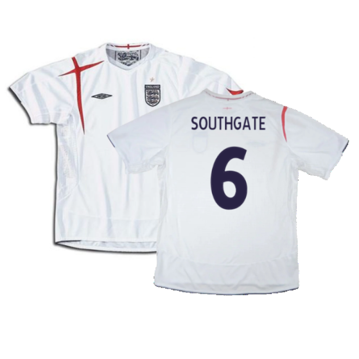 England 2005-2007 Home Shirt (Excellent) (XXL) (Excellent) (SOUTHGATE 6)