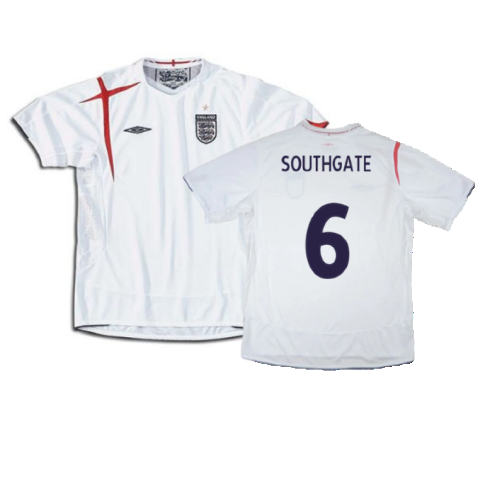 England 2005-2007 Home Shirt  (XL) (Excellent) (SOUTHGATE 6)_0