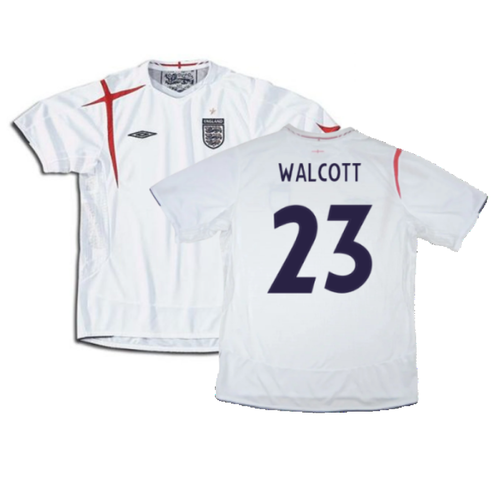 England 2005-2007 Home Shirt (XXL) (Mint) (WALCOTT 23)_0