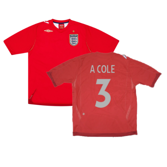 England 2006-08 Away Shirt (XL) (Very Good) (A COLE 3)