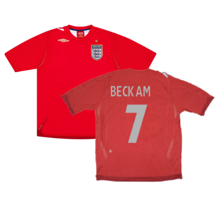 England 2006-08 Away Shirt (M) (Excellent) (BECKHAM 7)