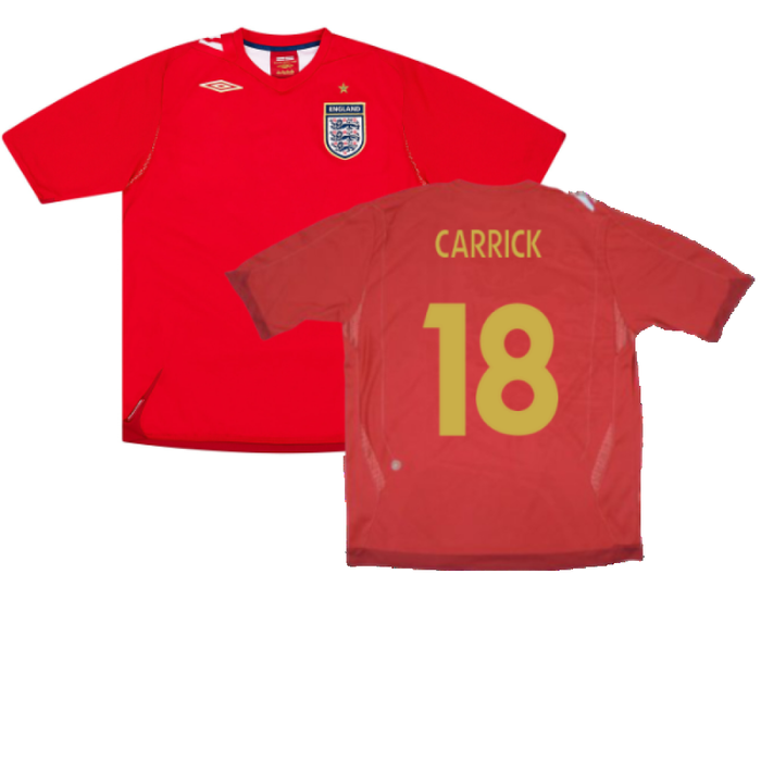 England 2006-08 Away Shirt (M) (Very Good) (CARRICK 18)