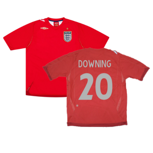 England 2006-08 Away Shirt (XL) (DOWNING 20) (Good)_0