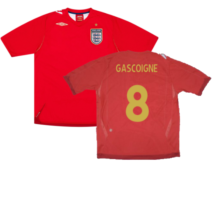 England 2006-08 Away Shirt (S) (Excellent) (GASCOIGNE 8)