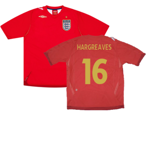 England 2006-08 Away Shirt (XL Boys) (Excellent) (HARGREAVES 16)_0