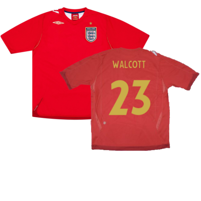 England 2006-08 Away Shirt (M) (Very Good) (WALCOTT 23)