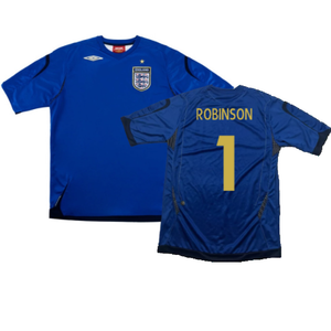 England 2006-08 Goalkeeper Shirt (M) (Excellent) (Robinson 1)_0