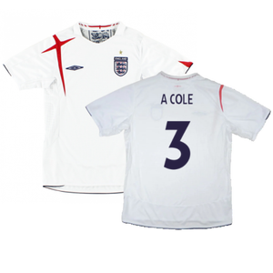 England 2006-08 Home Shirt (XL) (Excellent) (A COLE 3)_0