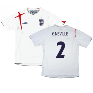 England 2006-08 Home Shirt (XL) (Excellent) (G NEVILLE 2)_0