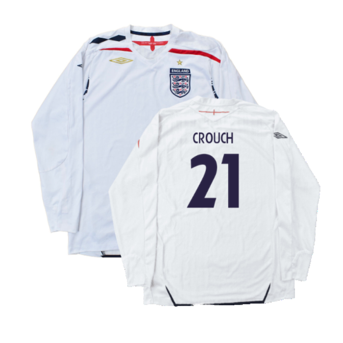 England 2007-09 Home L/S (L) (Good) (CROUCH 21)