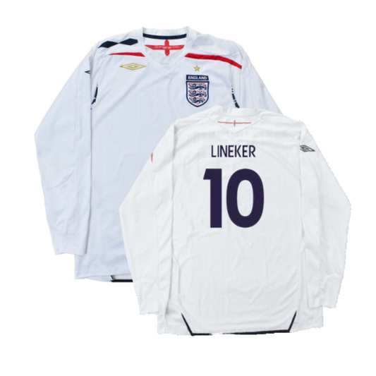 England 2007-09 Home L/S (L) (Good) (LINEKER 10)_0