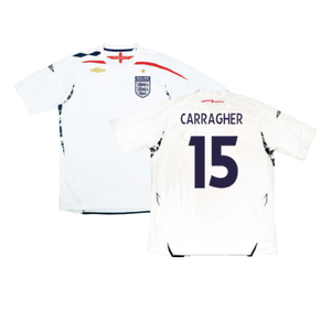 England 2007-09 Home Shirt (Excellent) (CARRAGHER 15)_0