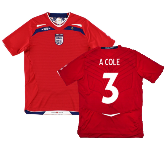 England 2008-10 Away Shirt (S) (Very Good) (A COLE 3)