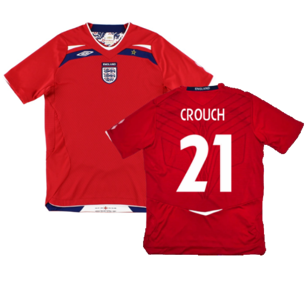 England 2008-10 Away Shirt (S) (Excellent) (CROUCH 21)_0