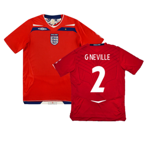 England 2008-10 Away Shirt (XL) (Excellent) (G NEVILLE 2)_0