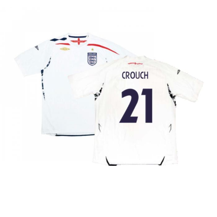 England 2007-09 Home Shirt (Very Good) (CROUCH 21)