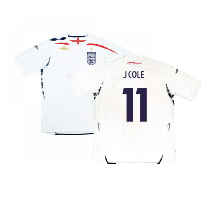 England 2007-09 Home Shirt (Very Good) (J COLE 11)