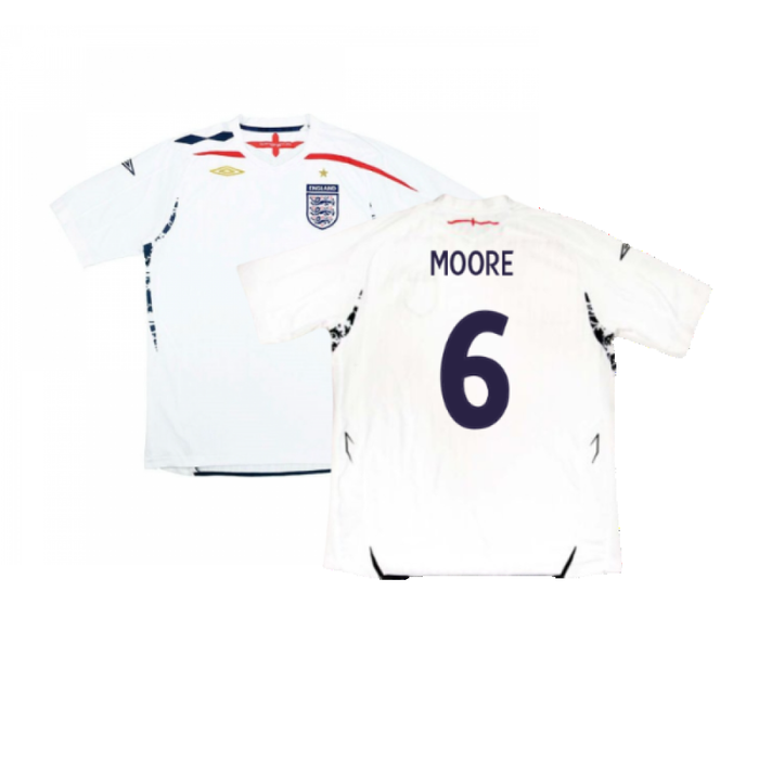 England 2007-2009 Home Shirt (L) (Excellent) (MOORE 6)