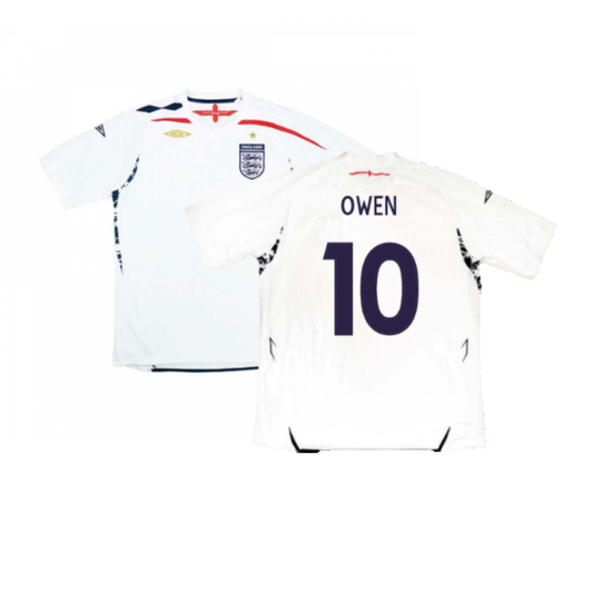 England 2007-2009 Home Shirt (L) (Excellent) (OWEN 10)_0