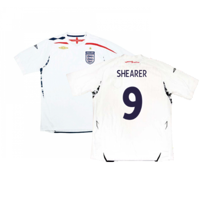 England 2007-2009 Home Shirt (L) (Excellent) (SHEARER 9)