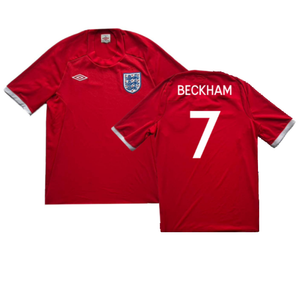 England 2009-10 Away Shirt (XL) (Excellent) (BECKHAM 7)_0