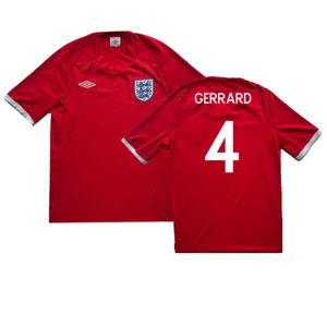 England 2009-10 Away Shirt (XL) (Excellent) (GERRARD 4)_0