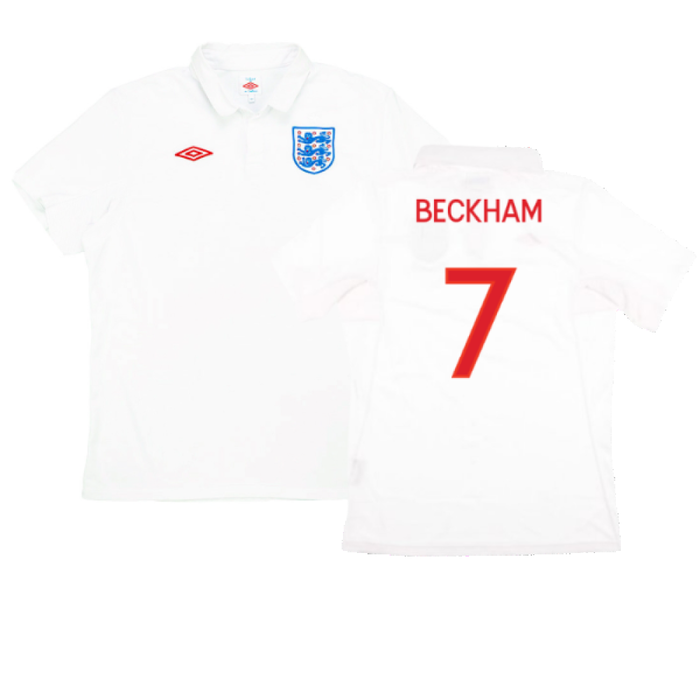 England 2009-10 Home (S) (Good) (BECKHAM 7)