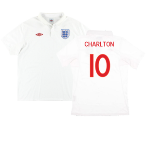 England 2009-10 Home Shirt (XL) (Fair) (Charlton 10)_0