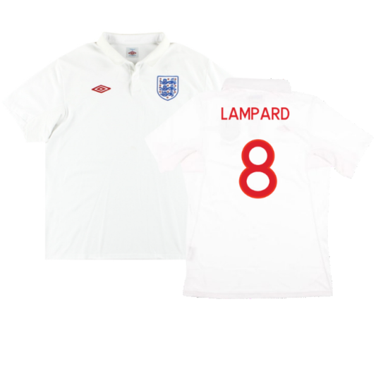 England 2009-10 Home Shirt (M) (Very Good) (Lampard 8)_0