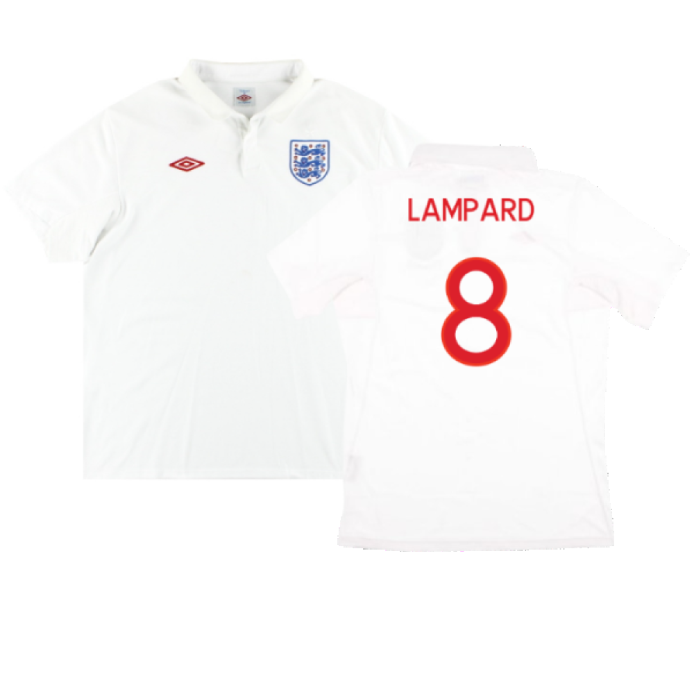 England 2009-10 Home Shirt (XL) (Excellent) (Lampard 8)_0