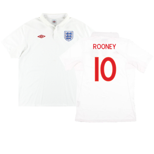 England 2009-10 Home Shirt (2XL) (Fair) (ROONEY 10)_0