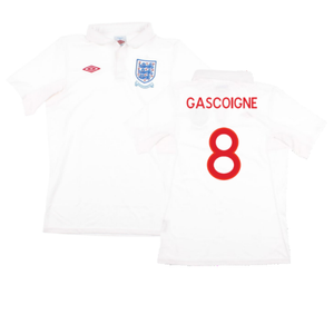 England 2009-10 Home Shirt (With South Africa Badge Detail) (XL) (Mint) (Gascoigne 8)_0