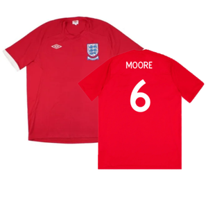 England 2010-11 Away Shirt (XL) (Very Good) (Moore 6)_0