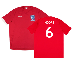 England 2010-11 Away Shirt (South Africa Badge Detail) (XL) (Excellent) (Moore 6)_0