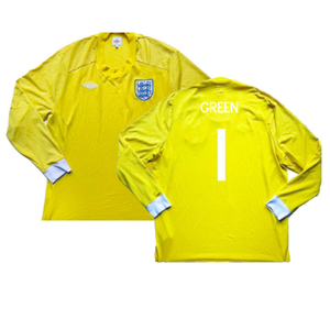 England 2010-11 Goalkeeper Home Shirt (M) #1 (Excellent) (Green 1)_0