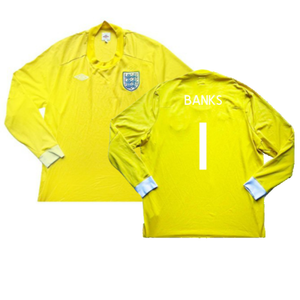 England 2010-11 Goalkeeper Long Sleeve Shirt (M) (Excellent) (BANKS 1)_0