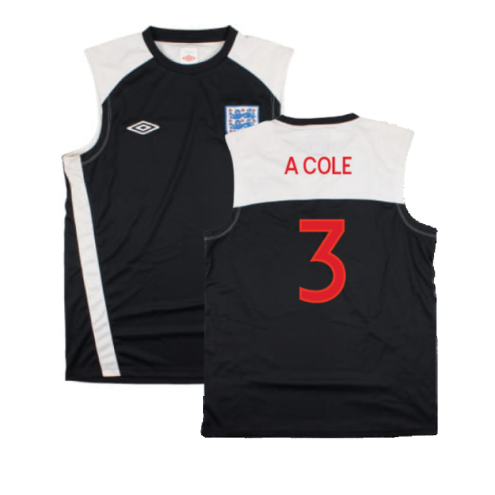 England 2010-11 Umbro Training Vest (L) (Excellent) (A COLE 3)