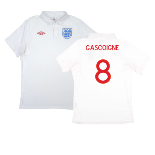 England 2010-12 Home Shirt (M) (Good) (Gascoigne 8)_0