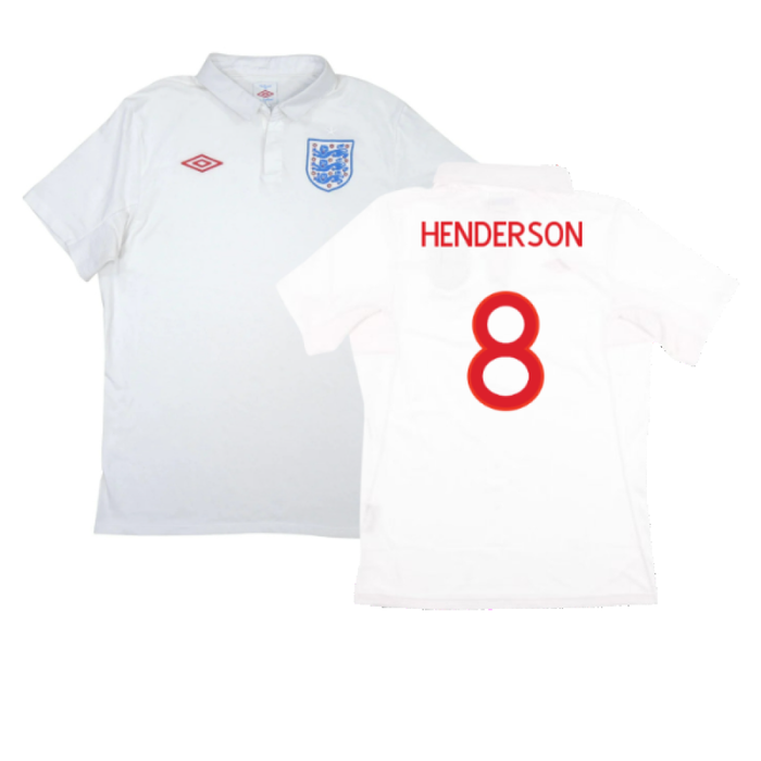 England 2010-12 Home Shirt (XL) (Good) (HENDERSON 8)