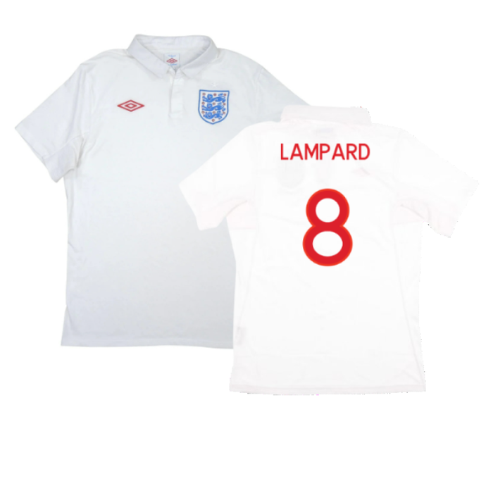 England 2010-12 Home Shirt (XXL) (Excellent) (Lampard 8)