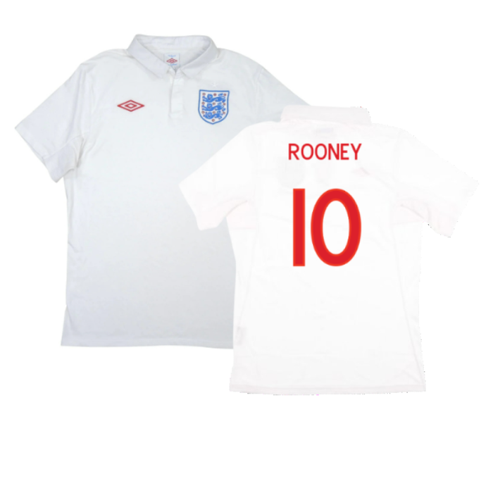 England 2010-11 Home Shirt (XL) (Good) (ROONEY 10)