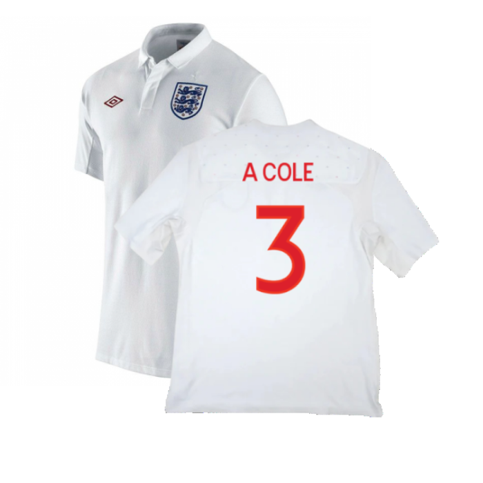 England 2010-11 Home Shirt (M) (Good) (A COLE 3)