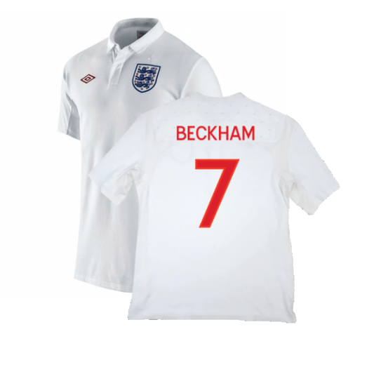 England 2010-11 Home Shirt (M) (Good) (BECKHAM 7)_0