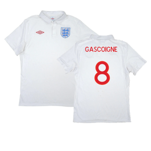 England 2010-2011 Home Shirt (XL) (Excellent) (Gascoigne 8)_0