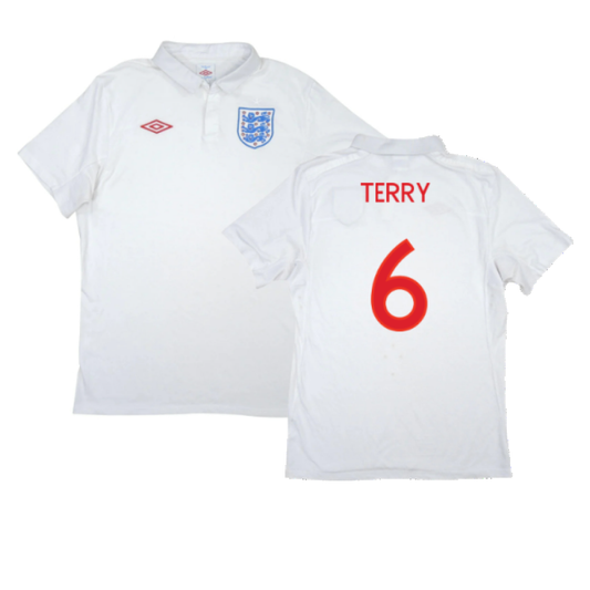 England 2010-2011 Home Shirt (XL) (Excellent) (TERRY 6)_0
