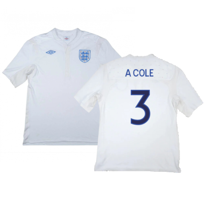 England 2011-12 Home Shirt (M) (Excellent) (A COLE 3)