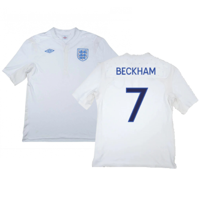 England 2011-12 Home Shirt (XXL) (Good) (BECKHAM 7)