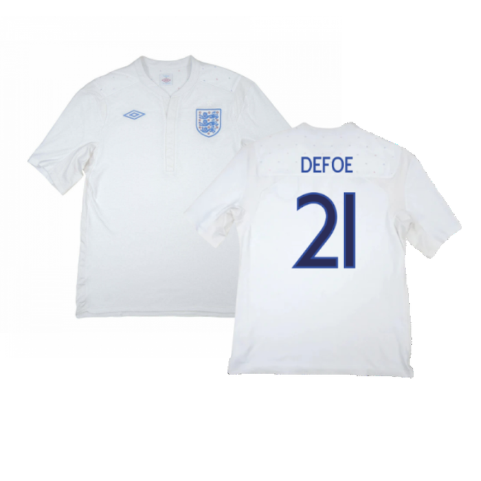 England 2009-10 Home Shirt (Excellent) (Defoe 21)