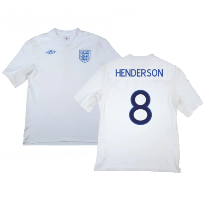 England 2011-12 Home Shirt (XXL) (Good) (HENDERSON 8)